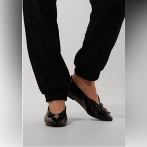 Kurt Geiger London Black Sloane Eagle Ballerina